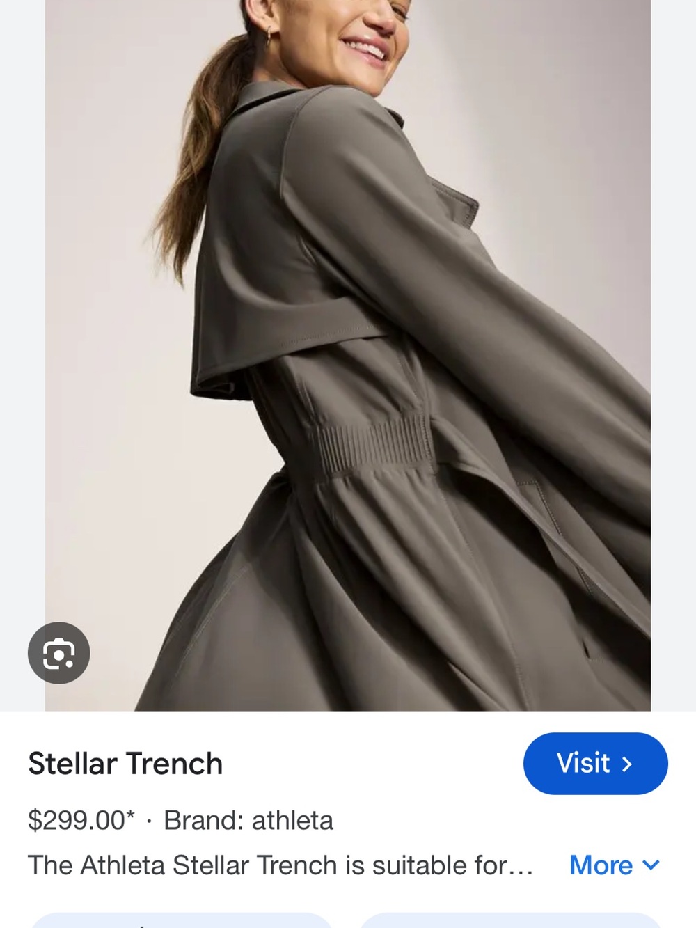 Athleta Stellar Trench